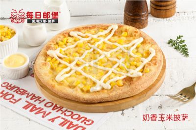 奶香玉米披萨